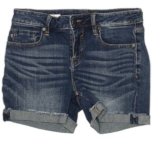 Marley Destructed Cuffed Short in Dark Wash